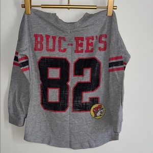 BUC-EE’S Girls Small Gray '82 Graphic Long Sleeve Tee